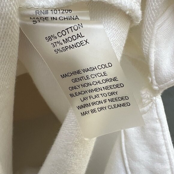 Soft Surroundings Size Large Creamy White Tunic Sleeveless Scoop Neck Side Slits - Picture 3 of 6